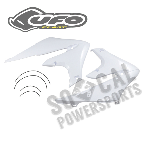 UFO Plastics - UFO Plastics Radiator Covers - White - YA04858-046