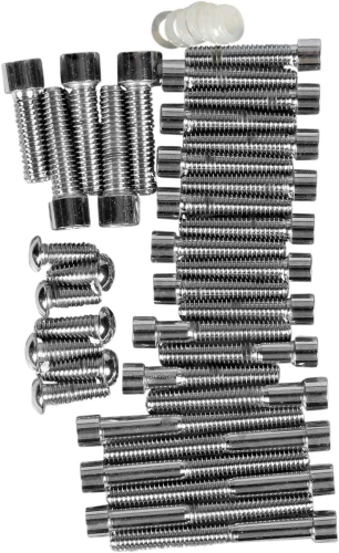 Drag Specialties - Drag Specialties Cam, Primary, Trans, Inspection, Derby Cover Chrome Socket-Head Bolt Set - Smooth - MK116S
