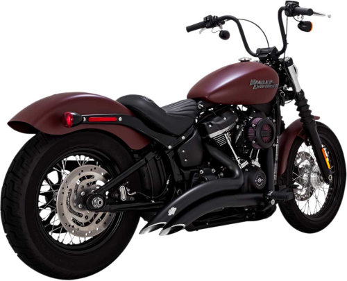 Vance & Hines - Vance & Hines Big Radius 2-Into-2 Exhaust System - Black - 46077