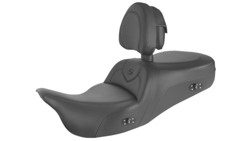 Saddlemen - Saddlemen Heated Road Sofa Seat - with Driver's Backrest - 808-07B-187TBRH