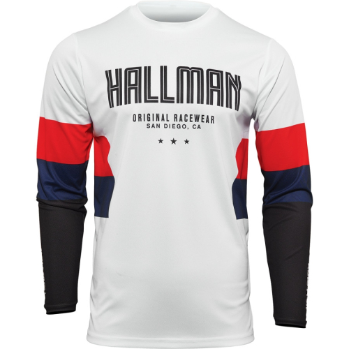 Thor - Thor Hallman Differ Draft Jersey - 2910-6602 - White/Red/Navy - Small