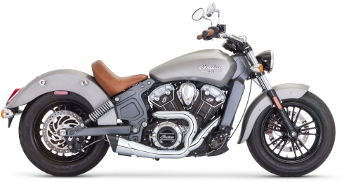 Freedom Performance - Freedom Performance Combat 2:1 Shorty Exhaust System - Chrome/Chrome - IN00080