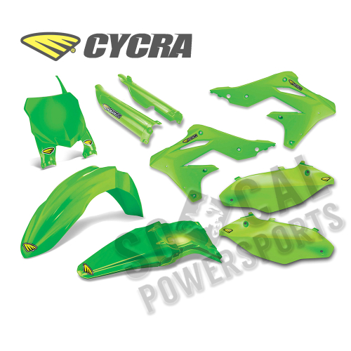 Cycra - Cycra Powerflow Body Kit - Green - 9307-72