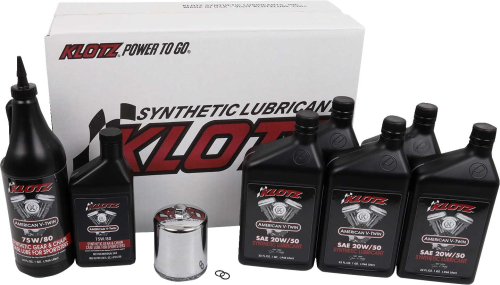 Klotz Oil - Klotz Oil Premium Oil Change Kit - 20W/50 - 5qt. - KH-110