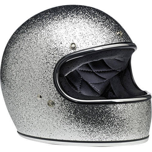 Biltwell Inc. - Biltwell Inc. Gringo Solid Helmet - 1002-405-101 - Brite Silver Mega Flake - X-Small