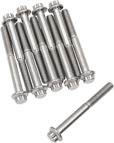 Diamond Engineering - Diamond Engineering 12-Point Stainless Steel Coarse Thread Bolt Refill Packs - 1/4in.-20 x 2 1/4in. - TC0422HP-10