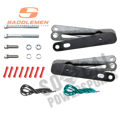 Saddlemen - Saddlemen S4 Saddlebag Strut-Mounted Turn Signal Relocation Kit - 2020-0420