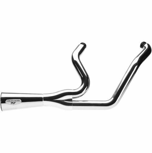 Arlen Ness - Arlen Ness F-Bomb 2-Into-1 Exhaust System - Chrome - 7212801