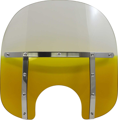 Memphis Shades - Memphis Shades Memphis Fats Windshield (7in. Cutout) - 15in. - Gradient Yellow - MEM3125