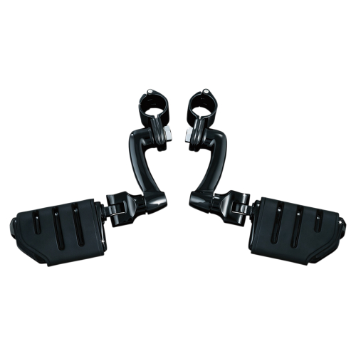 Kuryakyn - Kuryakyn Longhorn Offset Dually With Trident Pegs and 1-1/4in. Magnum Quick Clamps - Black - 7599