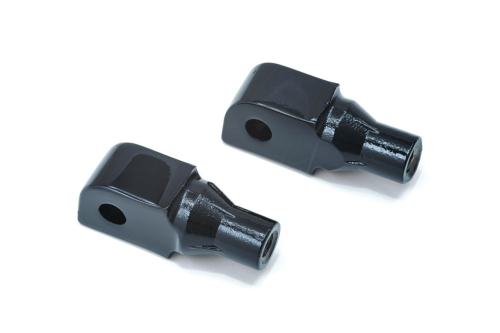 Kuryakyn - Kuryakyn Footpeg Adapters - Tapered - Gloss Black - 8864