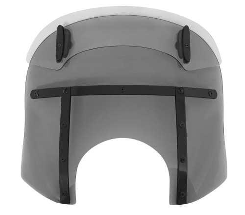 Memphis Shades - Memphis Shades Drop Top Memphis Fats Windshield (9in. Cutout) - 15-18in. - Black Smoke/Night Shades - MDB31710