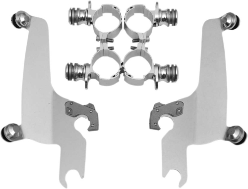 Memphis Shades - Memphis Shades Trigger-Lock Mount Kit for Sportshield Windshields - Polished - MEK1969