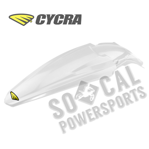 Cycra - Cycra Powerflow Rear Fender - White - 1CYC-1712-42