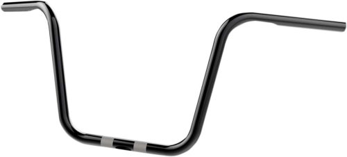 Khrome Werks - Khrome Werks 1in. Bobber Ape Hanger Handlebar - 12in. - Dimpled and Drilled - Black - 300861
