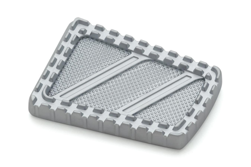 Kuryakyn - Kuryakyn Riot Brake Pedal Pad - Silver - 3574