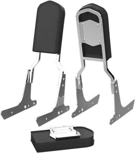 Khrome Werks - Khrome Werks Low Boy Tall Sissy Bar Pad - Plain - 265591