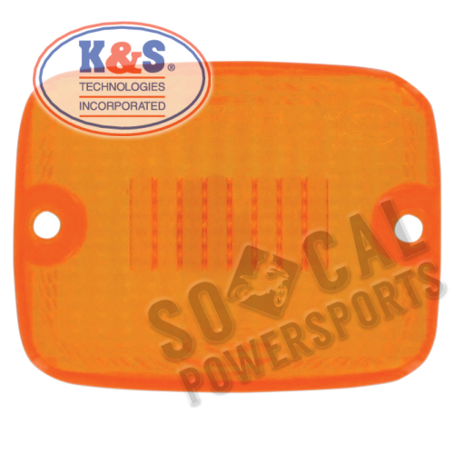 K&S Technologies - K&S Technologies DOT Approved Turn Signal Replacement Lens - Amber - 25-3070