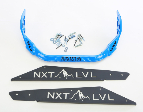 Skinz Protective Gear - Skinz Protective Gear Rear Aluminum Bumper - Black/Blue - NXPRB225-FBK/GBL