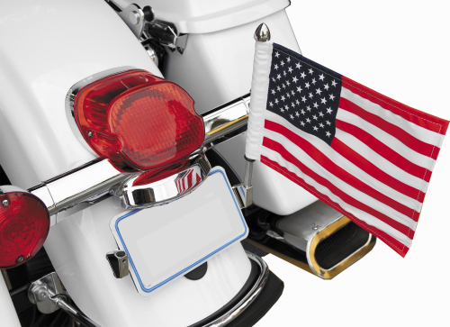Pro Pad - Pro Pad License Plate Flag Mount with 6in. x 9in. USA Flag - RFM-LPM