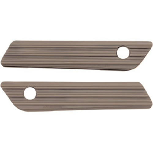 Arlen Ness - Arlen Ness Saddlebag Latch Covers - 10-Gauge - Titanium - 03-617