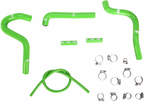 Moose Racing - Moose Racing Radiator Hose/Clamp Kit  - Green - 1902-0967