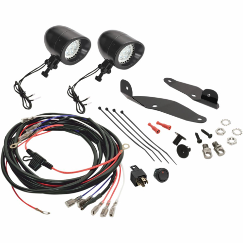 Show Chrome - Show Chrome Mini LED Driving Light Kit - Black Satin - 52757LBK