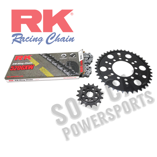 RK - RK Quick Acceleration Chain Kit with Steel Sprocket - Natural - 2108-089P