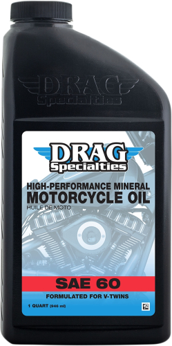 Drag Specialties - Drag Specialties High-Performance Mineral Motorcycle Oil - SAE 60 - 3601-0768