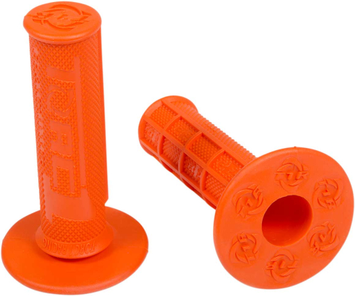 TORC1 Racing - TORC1 Racing Hole Shot MX Grips - 1/2 Waffle - Soft - Orange - 3000-0500