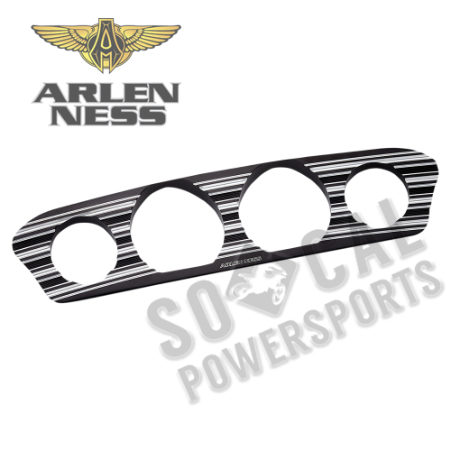 Arlen Ness - Arlen Ness Inner Fairing Gauge Trim - 10-Gauge - Black - 30330