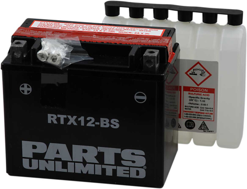 Parts Unlimited - Parts Unlimited AGM Maintenance-Free Battery - RTX12-BS