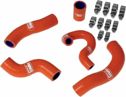 Moose Racing - Moose Racing Radiator Hose/Clamp Kit - Orange - MBU-KTM-48-OR