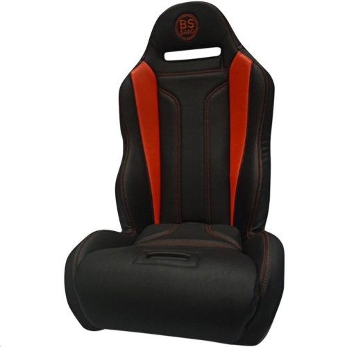 BS Sand - BS Sand Performance Seat - Diamond - Black/Deep Orange - PEBUDOBDC