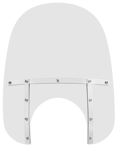 Memphis Shades - Memphis Shades Memphis Fats Windshield (11in. Cutout) - 19in. - Solar - MEM6919