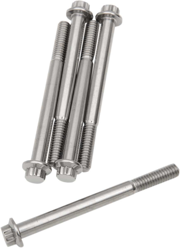 Diamond Engineering - Diamond Engineering 12-Point Stainless Steel Coarse Thread Bolt Refill Packs - 5/16in-18 x 3 1/2in. - TC0534HP-5