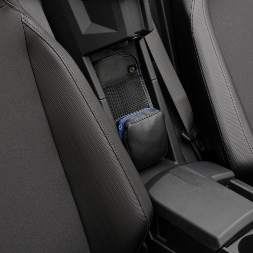 Show Chrome - Show Chrome Center Console Organizer - Blue with Blue Zipper - H44-3ZBLUE