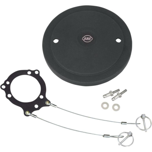 S&S Cycle - S&S Cycle Stealth Air Cleaner Cover - Muscle Style Black Wrinkle Powder Coat - 170-0190
