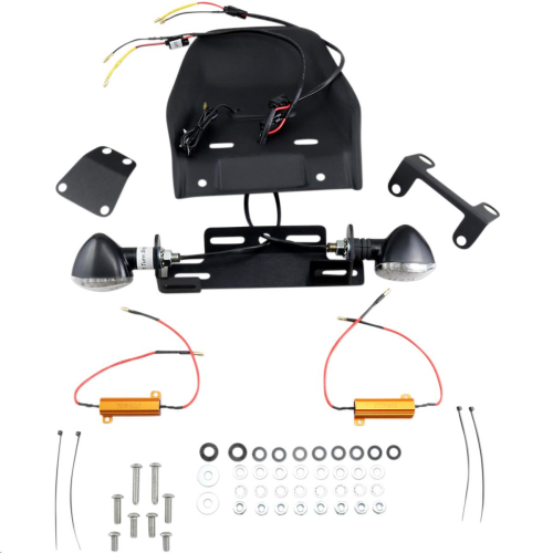 Targa - Targa Tail Kit with LED Turn Signals - Black/Clear - 22-182LED-L