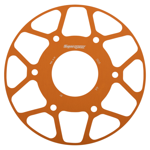 Supersprox - Supersprox Edge Disc Insert - 44T Rear Sprocket - Orange - RACD-905-44-ORG