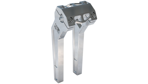 LA Choppers - LA Choppers 1in. Pullback Riser Kit - 10in. - Raw Aluminum - LA-7471-10R