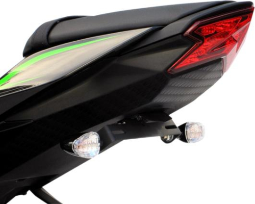 Targa - Targa Tail Kit with LED Turn Signals - Black/Clear - 22-487LED-L