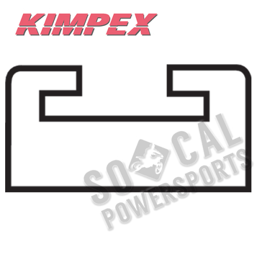 Kimpex - Kimpex Colored Slide - Style Y - 52 3/4in. L - Red - 04-187-02