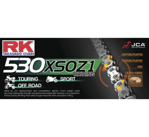 RK - RK 530 XSOZ1 RX-Ring Chain - 110 Links - 530XSOZ1-110