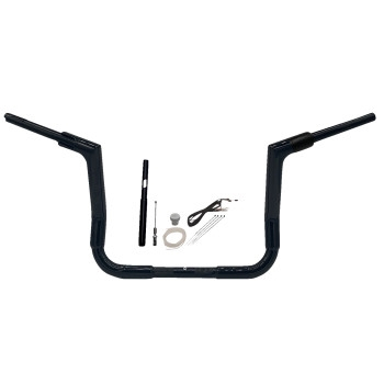 Fat Baggers, Inc. - Fat Baggers, Inc. 1-1/2in. EZ Install Flat Top Handlebar Kit - Black - 619012-B