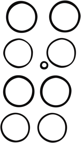 Cycle Craft - Cycle Craft 4-Piston Seal Kit - 19258
