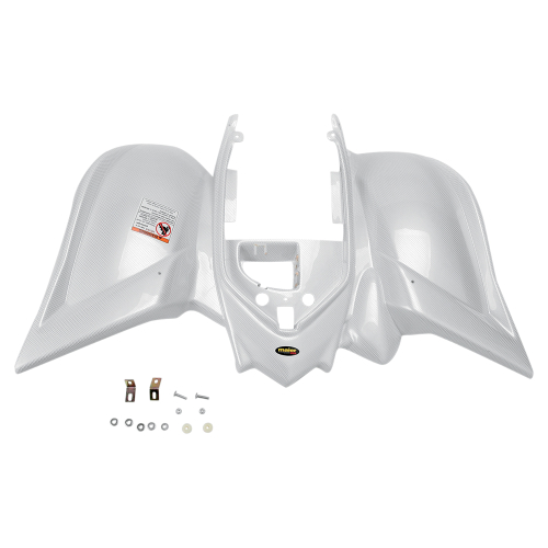 Maier Mfg - Maier Mfg Rear Fender - White Carbon Fiber - 19002-31