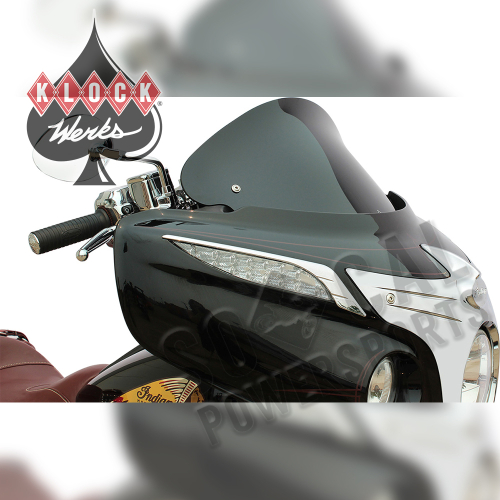 Klock Werks - Klock Werks 10in. Flare Windshield - Black - KWW-04-0041