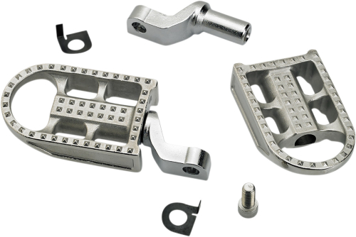 Biltwell Inc. - Biltwell Inc. Mushman Footpegs - Raw Polished - 7002-302-02