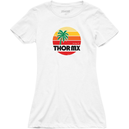 Thor - Thor California Dreamin Womens T-Shirt - 3031-3734 - White - Small